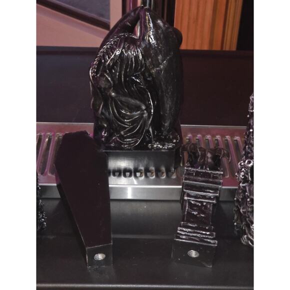 Halloween Kegerator Tap Tower Set: Skull, Gargoyle, Coffin - Hand Finished - Picture 8 of 8